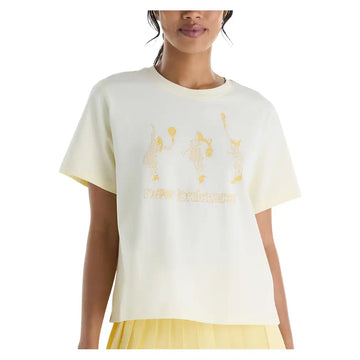 Women's NYC Tournament Practice Graphic Tennis T-Shirt Dawn Glow