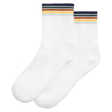 Unisex Quarter-Length Stripe Tennis Socks Bright White,Socks,Wilson,Bright White,M,Tennis Express,WU00016W001003-F26-1
