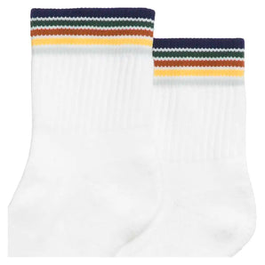 Unisex Quarter-Length Stripe Tennis Socks Bright White,Socks,Wilson,,,Tennis Express,WU00016W001003-F26-5