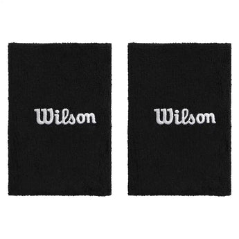 Unisex Wide Terry Tennis Wristbands,Accessories,Wilson,BKA Black,One Size,Tennis Express,WU00087511-bka-1