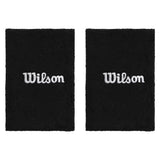 Unisex Wide Terry Tennis Wristbands,Accessories,Wilson,BKA Black,One Size,Tennis Express,WU00087511-bka-1