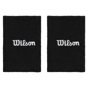 Unisex Wide Terry Tennis Wristbands,Accessories,Wilson,BKA Black,One Size,Tennis Express,WU00087511-bka-1