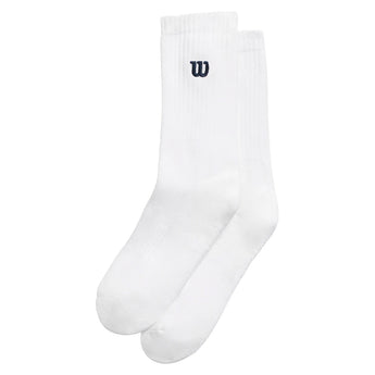 Unisex Tennis Crew Socks with Logo-Socks-Wilson-WT1 Bright White-M, [current_file_name-Tennis Express