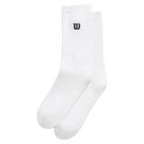 Unisex Tennis Crew Socks with Logo-Socks-Wilson-WT1 Bright White-M, [current_file_name-Tennis Express