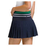 Women's Midtown Tennis Skort Classic Navy and Club Green-Apparel-Wilson-, [current_file_name-Tennis Express