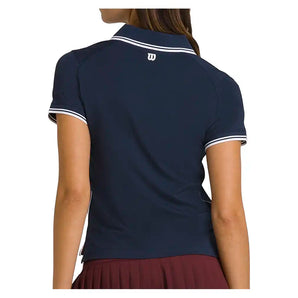 Women's Club Tennis Polo Classic Navy,Apparel,Wilson,,,Tennis Express,WW00306411DBC-F26-4