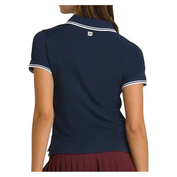 Women's Club Tennis Polo Classic Navy,Apparel,Wilson,,,Tennis Express,WW00306411DBC-F26-4