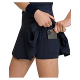 Women's Classic Pleated Mini Tennis Skort Classic Navy-Apparel-Wilson-WW00311411DBC-S25-3-Tennis Express