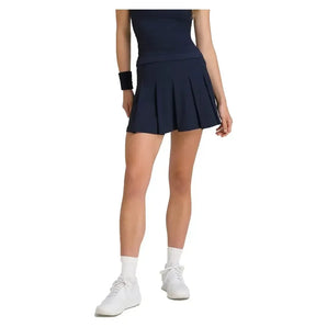 Women's Classic Pleated Mini Tennis Skort Classic Navy-Apparel-Wilson-WW00311411DBC-S25-Tennis Express