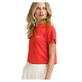 Women's Harper Crop Tennis Tee Infrared-Apparel-Wilson-WW00367511RDB-S25-2-Tennis Express