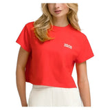 Women's Harper Crop Tennis Tee Infrared-Apparel-Wilson-WW00367511RDB-S25-3-Tennis Express