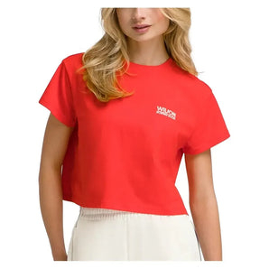 Women's Harper Crop Tennis Tee Infrared-Apparel-Wilson-WW00367511RDB-S25-3-Tennis Express