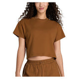 Women's Harper Crop Tennis Tee Caramel Cafe-Apparel-Wilson-WW00367N009001-Tennis Express