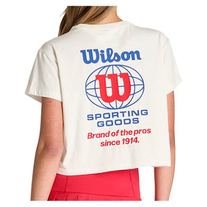 Women's Harper Crop Tennis Tee Sandrift,Apparel,Wilson,,,Tennis Express,WW00367W002002-F26-4