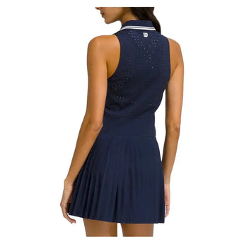 Women's All Court Tennis Dress Classic Navy-Apparel-Wilson-WW00397511-DBCF25-2-3-[Sku]-Tennis Express