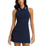 Women's All Court Tennis Dress Classic Navy-Apparel-Wilson-WW00397511-DBCF25-1-[Sku]-Tennis Express