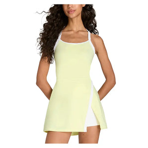 Women's Rally Halter Tennis Dress Tender Yellow,Apparel,Wilson,Tender Yellow,XS,Tennis Express,WW00455Y008001-3