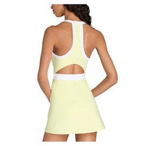 Women's Rally Halter Tennis Dress Tender Yellow,Apparel,Wilson,,,Tennis Express,WW00455Y008001-4