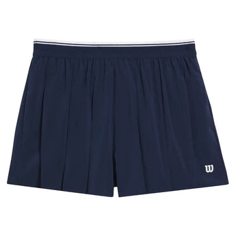 Women's Velocity 2 Inch Pleated Lined Tennis Short,Apparel,Wilson,DBC Classic Navy,XS,Tennis Express,WW00470511-dbc-1