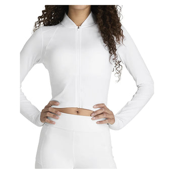 Women's All Day Full Zip Tennis Jacket Bright White-Apparel-Wilson-, [current_file_name-Tennis Express