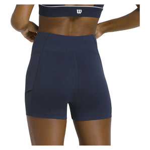 Women's Baseline Ball Tennis Short Classic Navy, Wilson, Tennis Express, WW00553531DBC-BF26-2