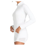 Women's Baseline Half-Zip Tennis Top Bright White-Apparel-Wilson-, [current_file_name-Tennis Express