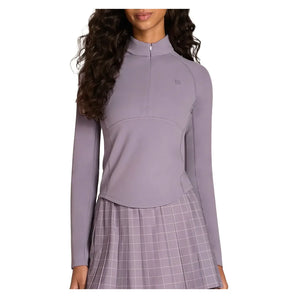 Women's Advantage Tennis Half-Zip Purple Ash, Wilson, Purple Ash, Tennis Express, WW00556L019001-F26-PURPLE-ASH-1