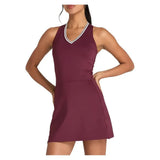 Women's Tiebreaker Unlined Tennis Dress Port Royale-Apparel-Wilson-WW00592531-WIEF25-Tennis Express