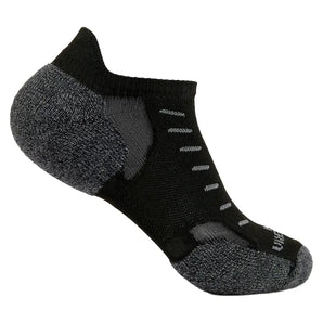 Experia Techfit Light Cushion No Show Tab Multisport Socks Black Solid-Socks-Thorlo-XCTU01-001-1-Tennis Express
