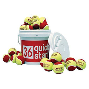 Quick Start 36 30-Ball Bucket-Balls-Oncourt Offcourt-, [current_file_name-Tennis Express