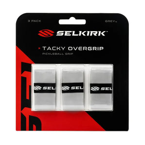 3-Pack Tacky Pickleball Overgrips Gray-Accessories-Selkirk-, [current_file_name-Tennis Express
