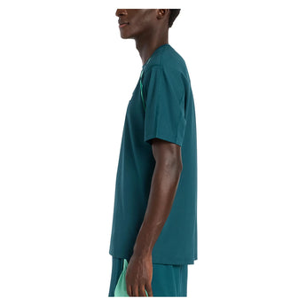 Men's Tournament Novelty Tennis Top Medusa Green,Apparel,New Balance,,,Tennis Express,mt61l02kaav_2