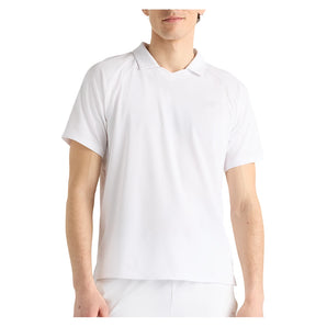 Men's Tournament Tennis Polo White,Apparel,New Balance,White,S,Tennis Express,mt61w0htwt
