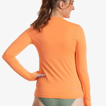 Women's 24/7 Long Sleeve Tennis Crew-Apparel-BloqUV-orang-Tennis Express