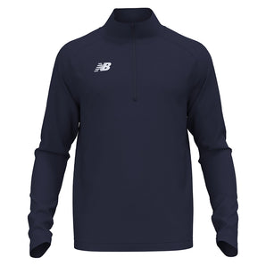 Men's Athletics Half Zip 2.0 Team Navy,Apparel,New Balance,Team Navy,S,Tennis Express,tmmt748gtnv_1