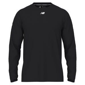 Men's Activate Long Sleeve Tech Shirt Team Black,Apparel,New Balance,Team Black,S,Tennis Express,tmmt771tbk_1