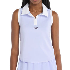 Women's Collared Tournament Tennis Tank Daybreak Purple-Apparel-New Balance-wt41402dyk-Tennis Express