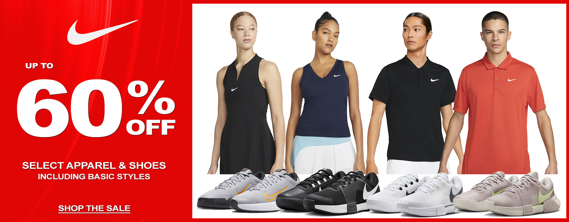tennis nike sale apparel and shoes