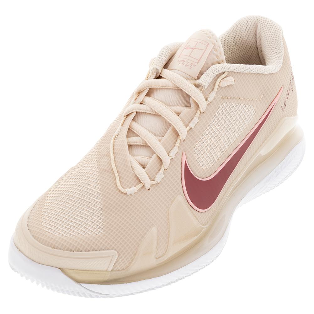 NikeCourt Women`s Air Zoom Vapor Pro Tennis Shoes Pearl White and Canyon  Rust