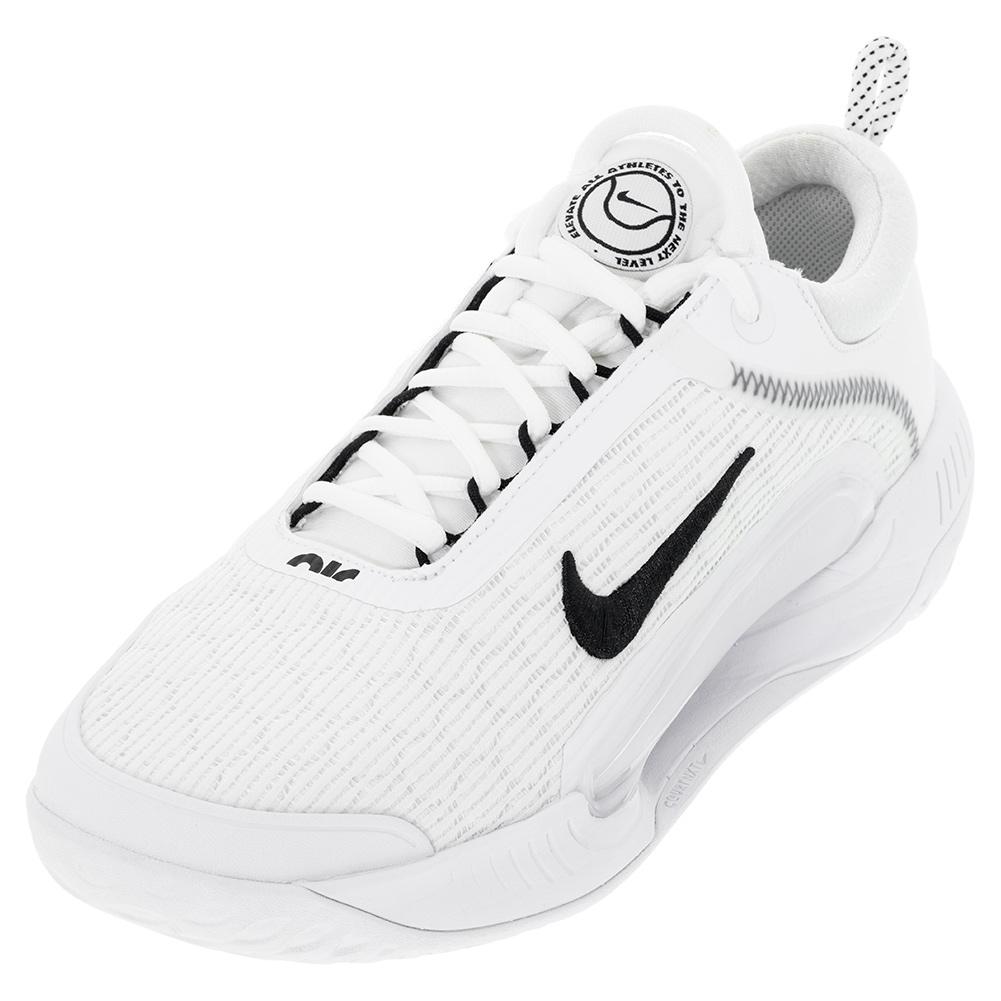 NikeCourt Zoom Tennis Shoes White and Black