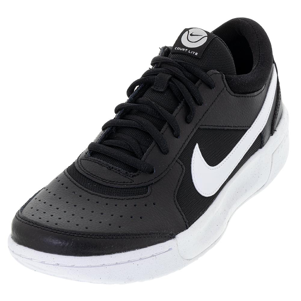NikeCourt Men`s Zoom Court Tennis Shoes Black and