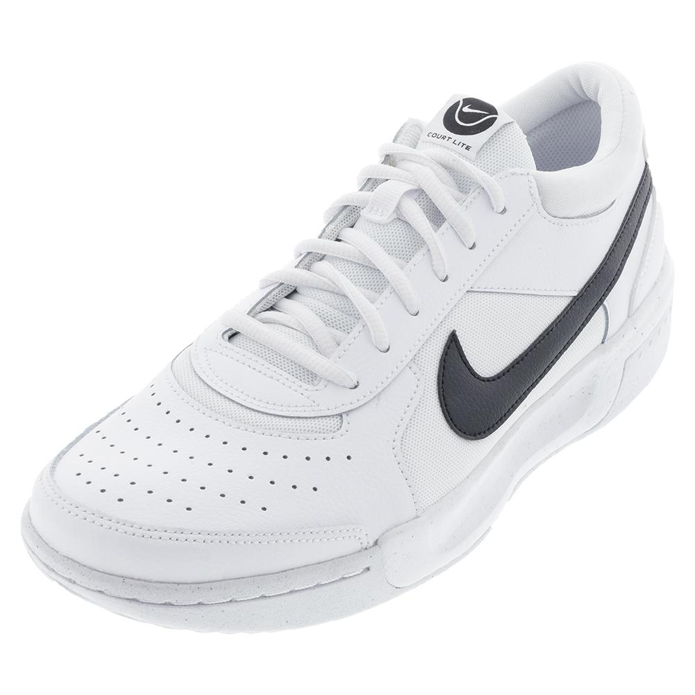 NikeCourt Men`s Zoom Court Lite 3 Tennis Shoes White and Black