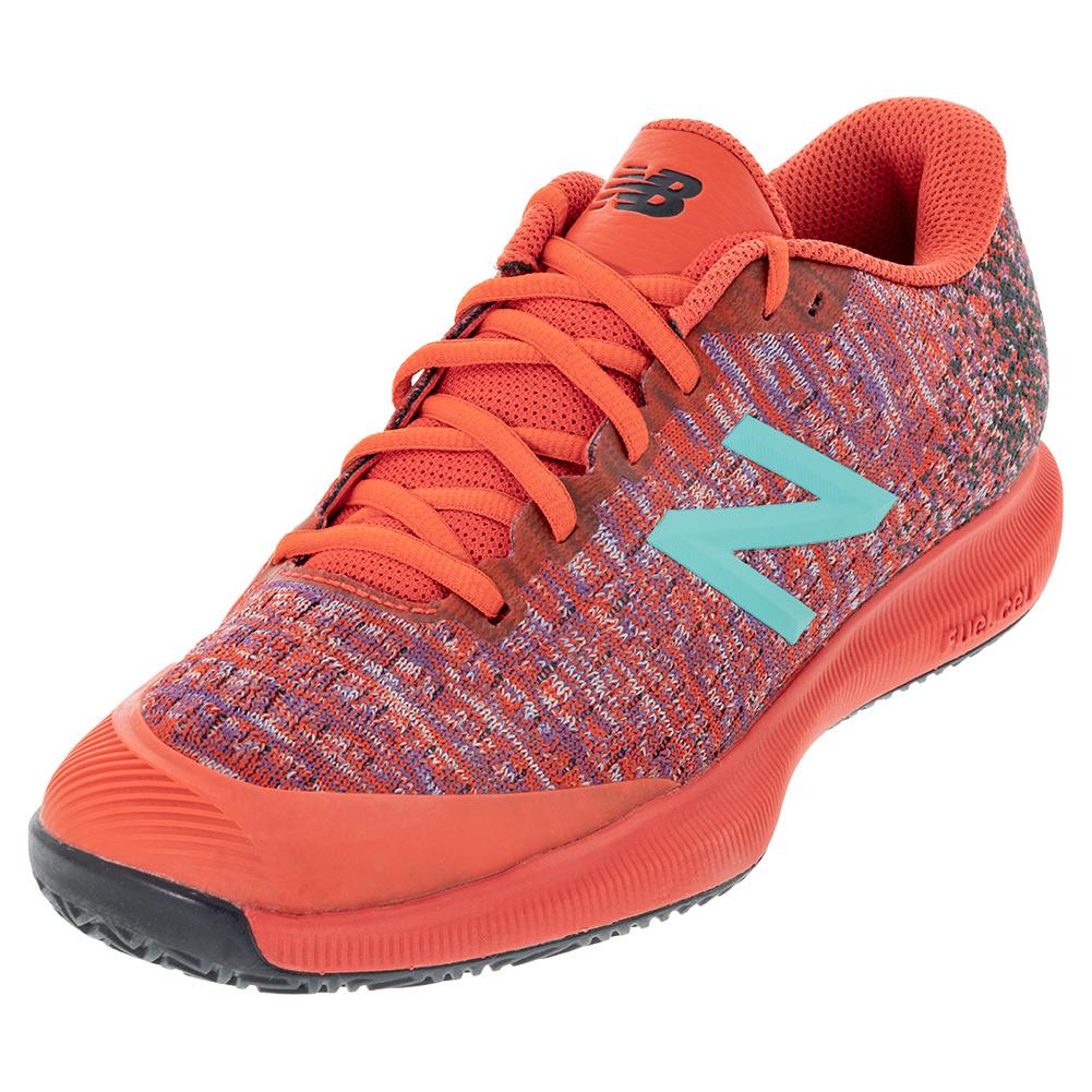 New Balance Men`s Fuelcell 996v4.5 D Width Clay Tennis Shoes Ghost Pepper