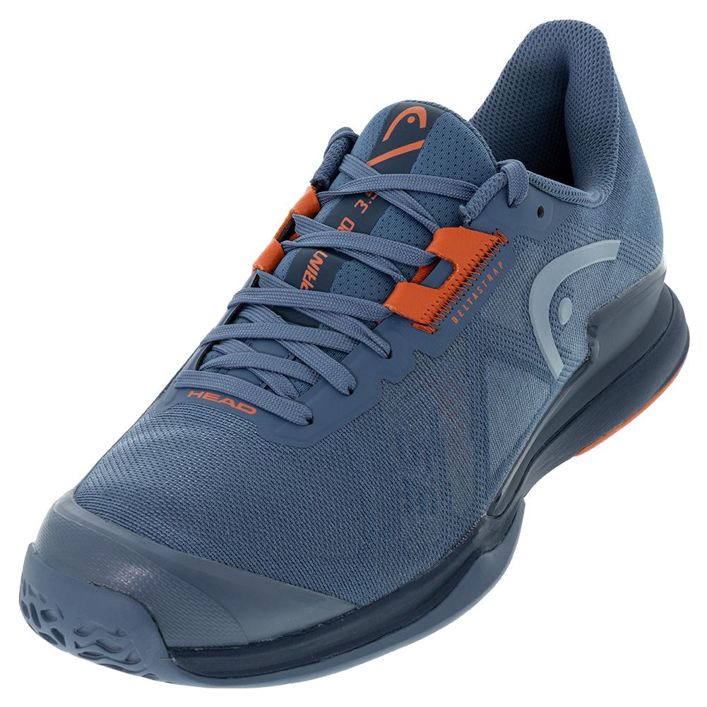 HEAD Men`s Sprint Pro 3.5 Tennis Shoes Bluestone and Orange