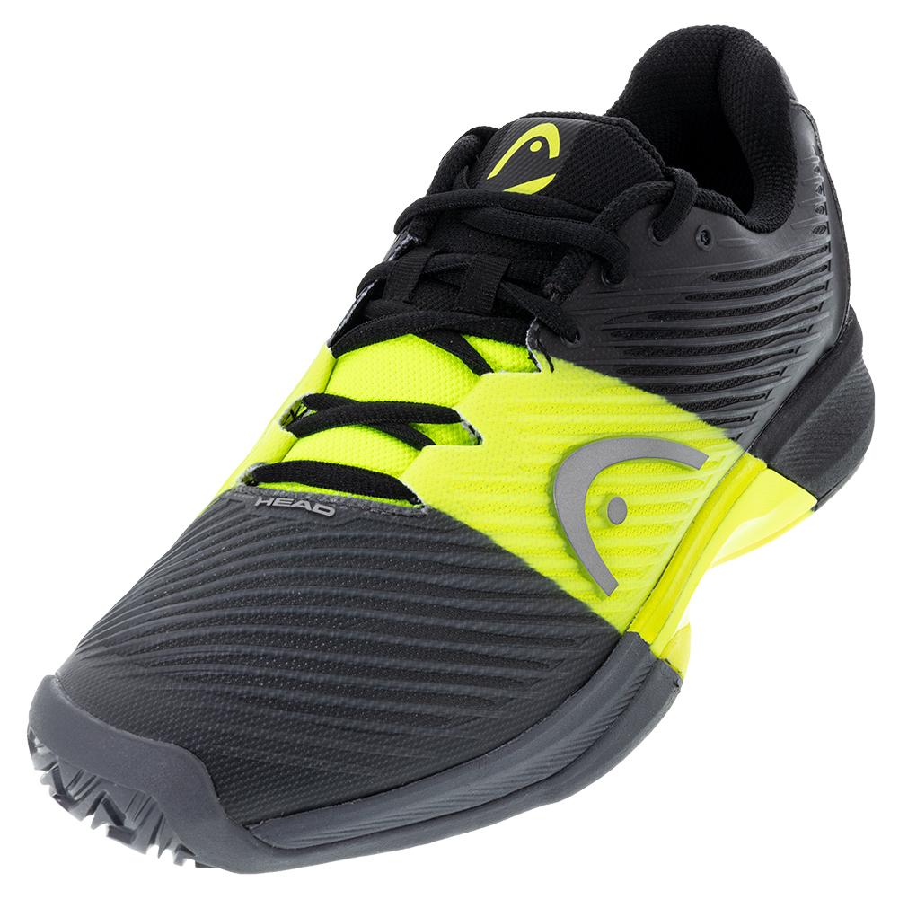 HEAD Men`s Revolt Pro 4.0 Tennis Shoes Black and Yellow