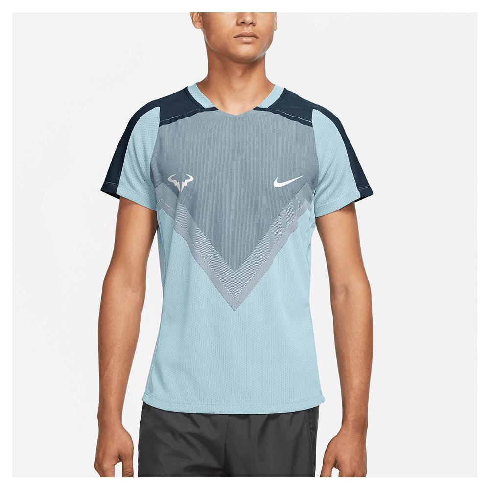 Nike Men`s Rafa Court Knit Dri-FIT Advantage Short Sleeve Tennis Top