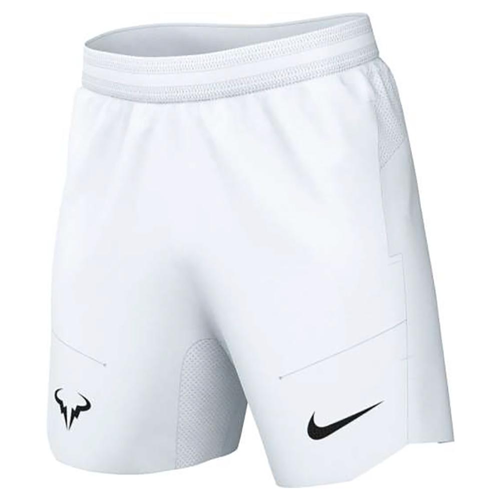 Nike Men`s Rafa Court Dri-FIT Advantage 7 Inch Tennis Short White