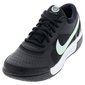NikeCourt Men`s Zoom Court Lite 3 Tennis Shoes Black and Mint Foam