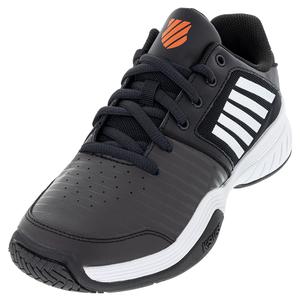 K-Swiss Men`s Court Express Tennis Shoes Jet Black and White