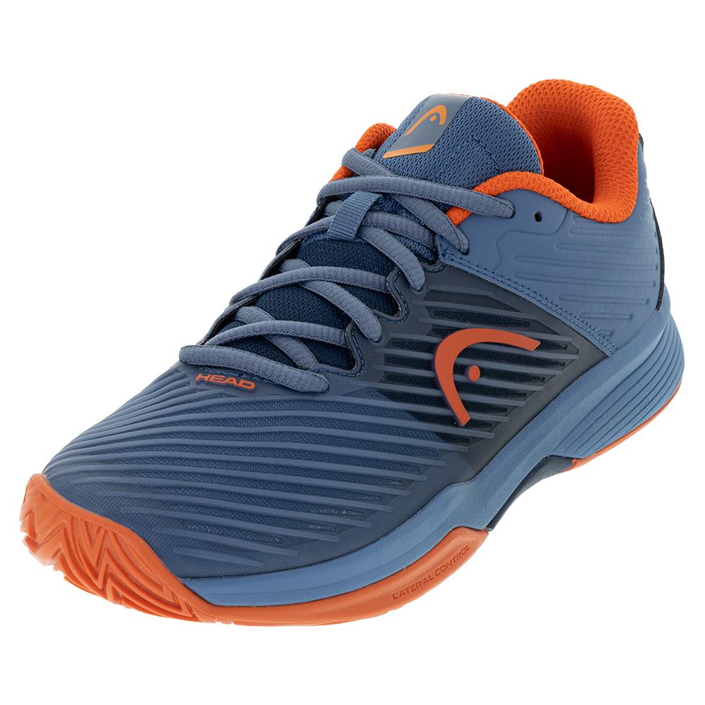 HEAD Juniors` Revolt Pro 4.0 Tennis Shoes Bluestone and Orange